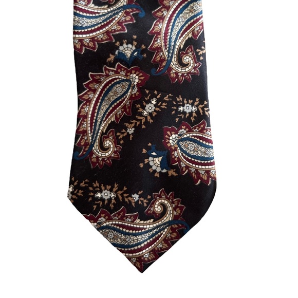 Men’s Lot of 6 Silk Geometric Neck Ties 57-58 in Pierre Balmain, American Living - Picture 5 of 12